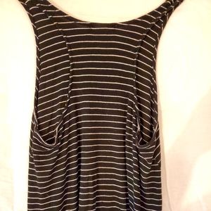 Striped flowy tank top